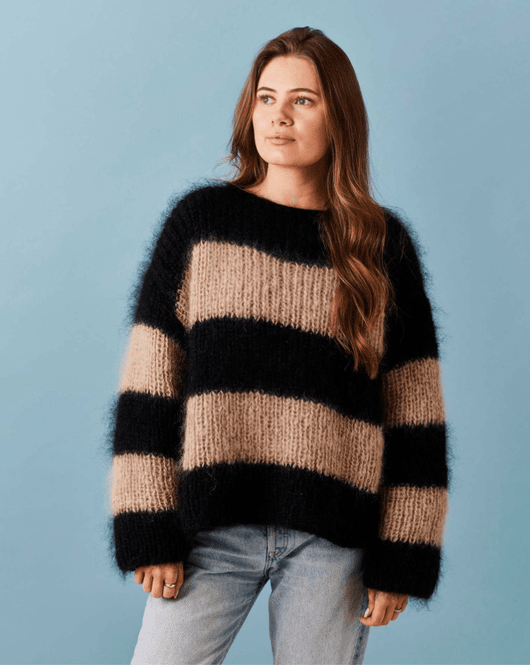 Hovedbilde Ribsweater med brede striber ...