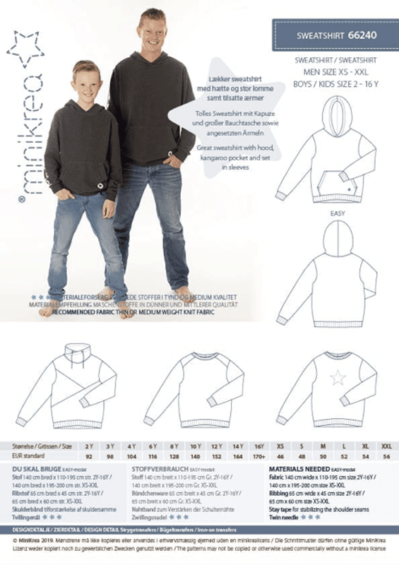 Minikrea sweatshirt 2 år - XXL (66240)