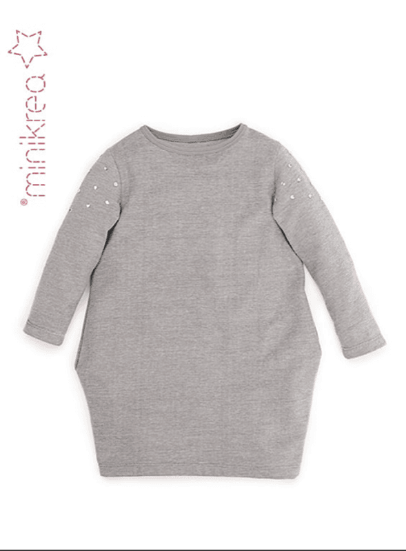 Minikrea sweat kjole 2-14 år 33040