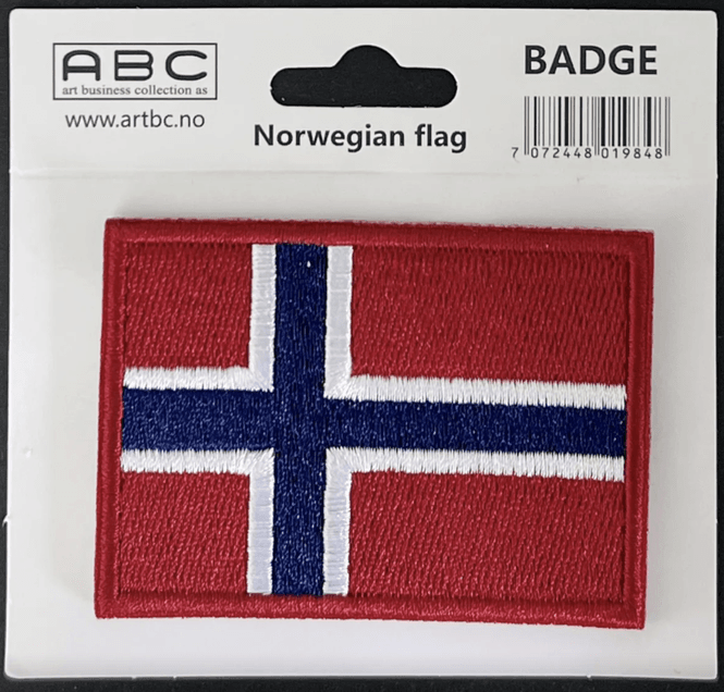 Hovedbilde norsk flagg badge