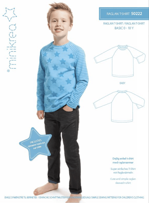 Minikrea Raglan T-shirt 2-14 år (50222)