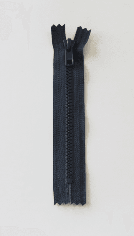 Glidelås 6mm plast marineblå